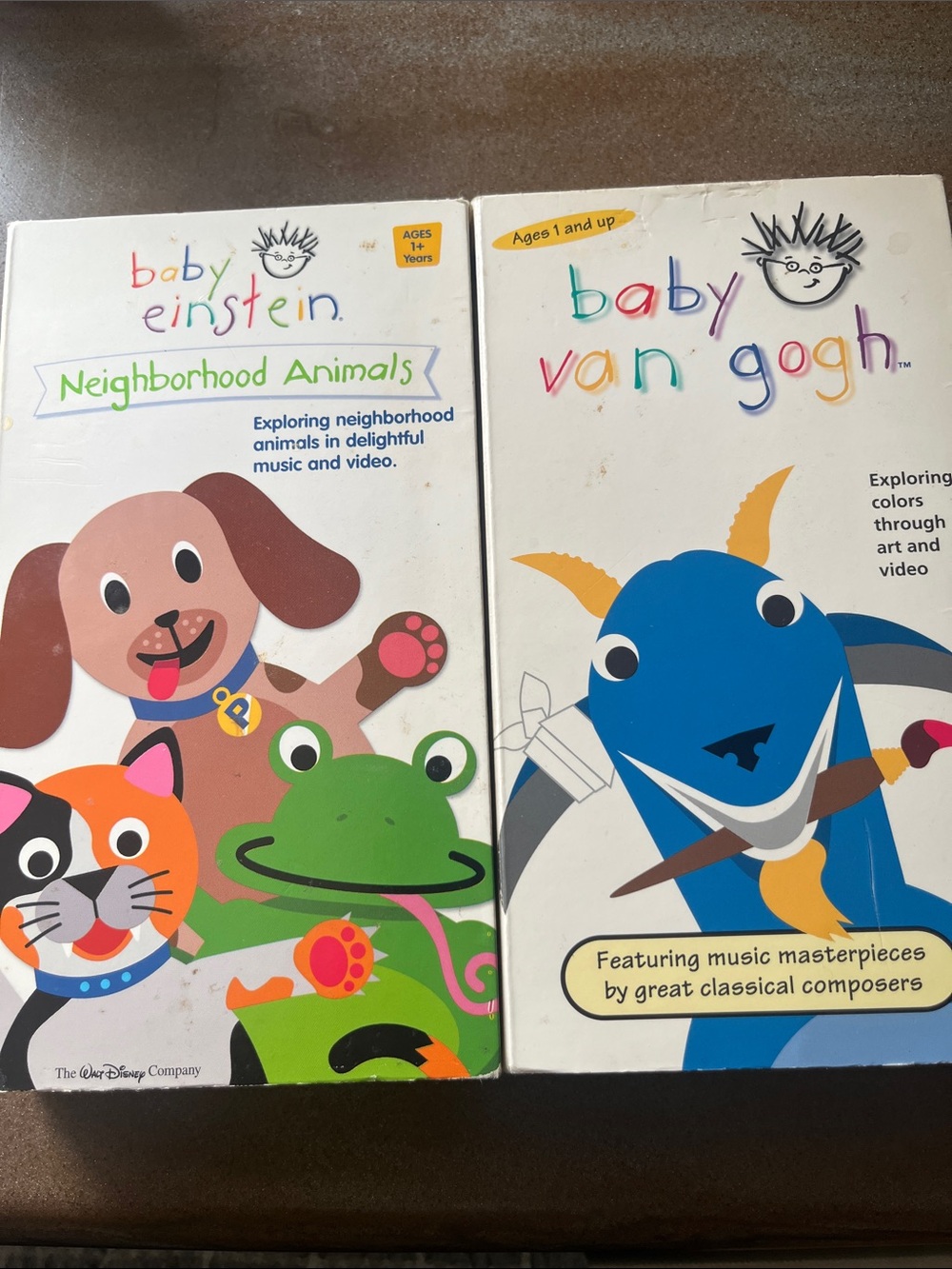 Baby Einstein Baby Van Gogh vhs tapes learning movies